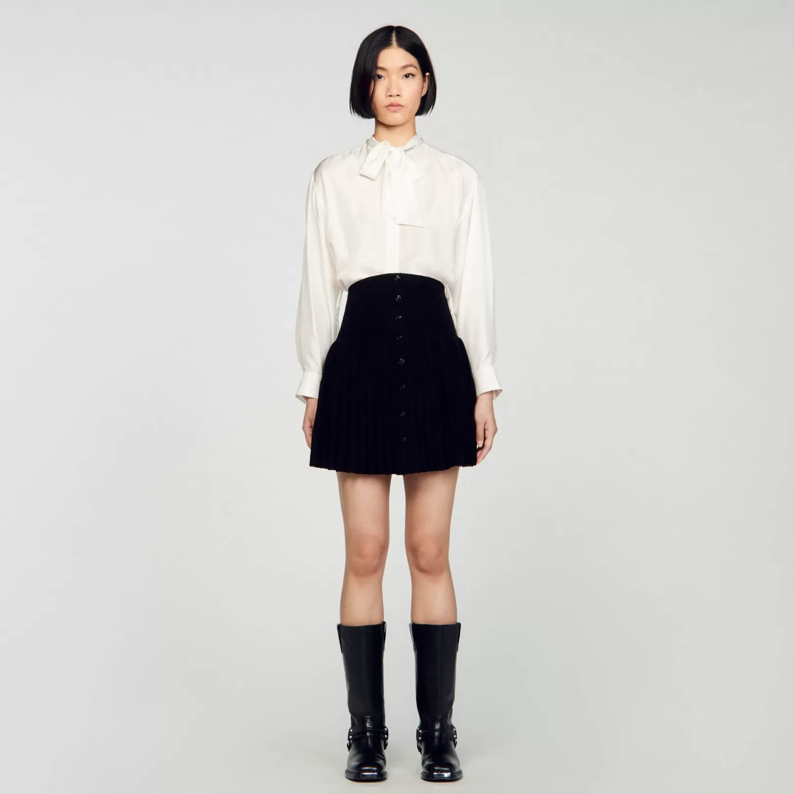 Matching Sets | Skirts*Sandro Matching Sets | Skirts Short velvet knit skirt