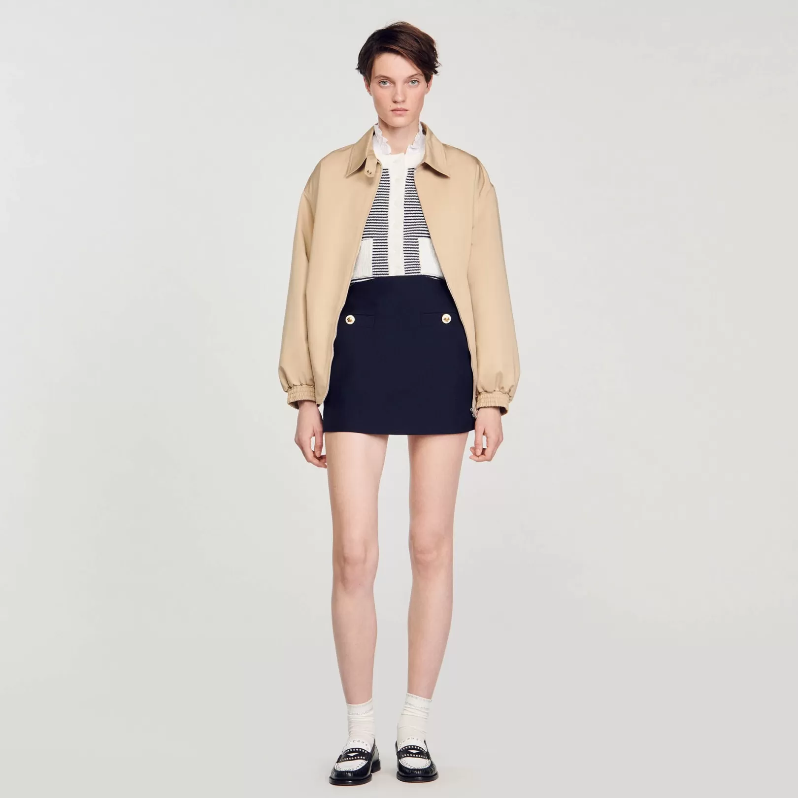 Matching Sets | Skirts*Sandro Matching Sets | Skirts Short wool twill skirt