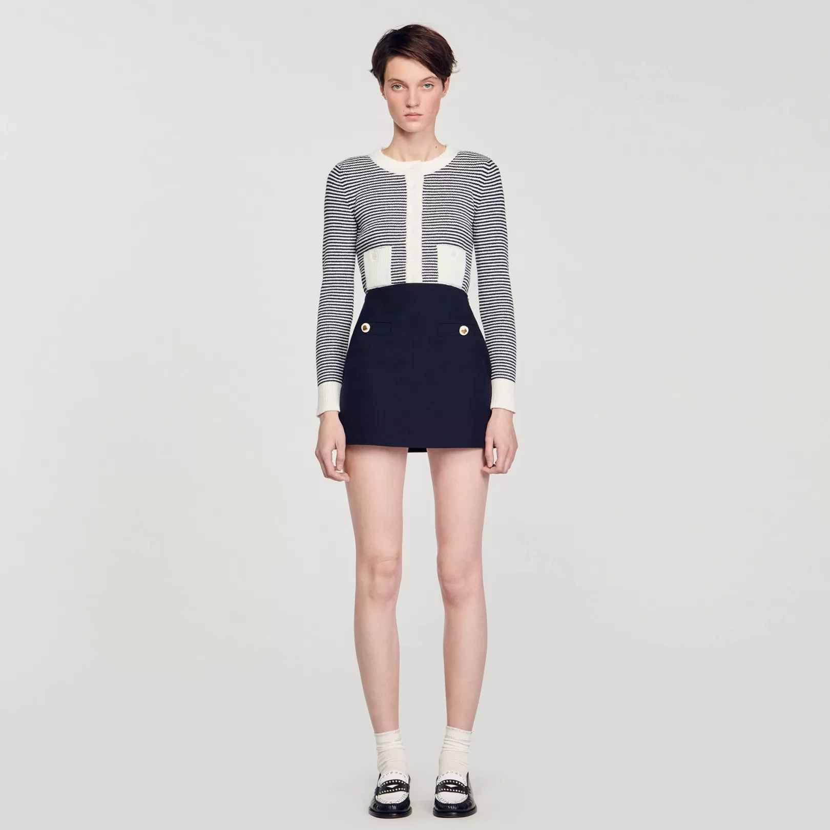 Matching Sets | Skirts*Sandro Matching Sets | Skirts Short wool twill skirt