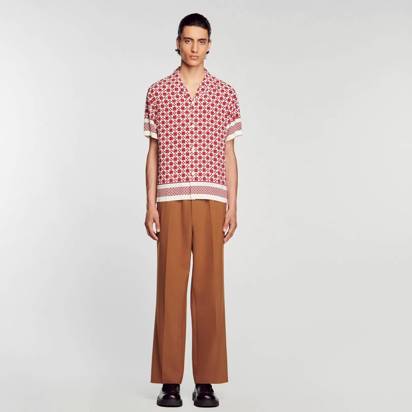 Shirts*Sandro Shirts Short-sleeve Square Crs shirt