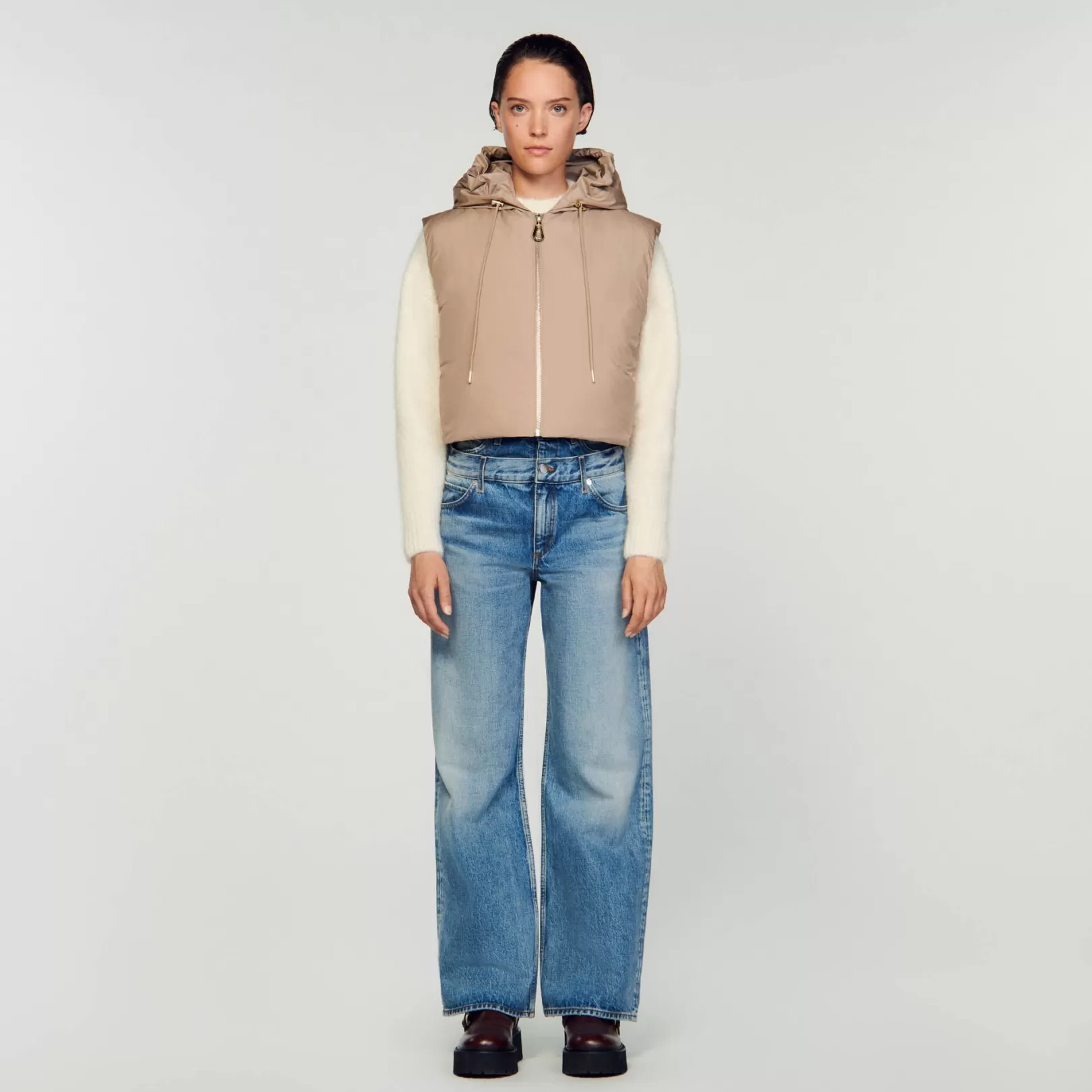 Coats*Sandro Coats Sleeveless puffer jacket