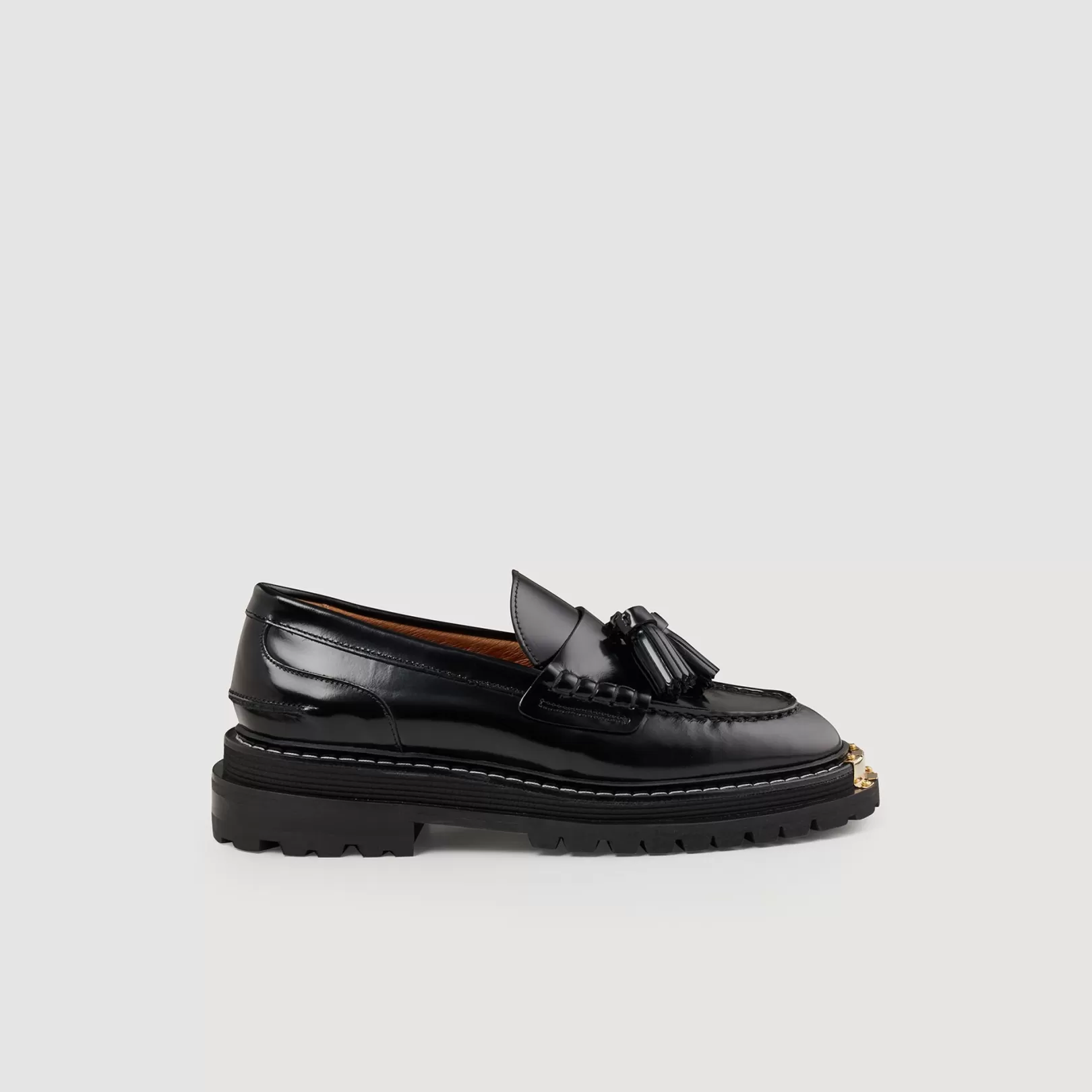 Loafers*Sandro Loafers Thick-soled leather loafers