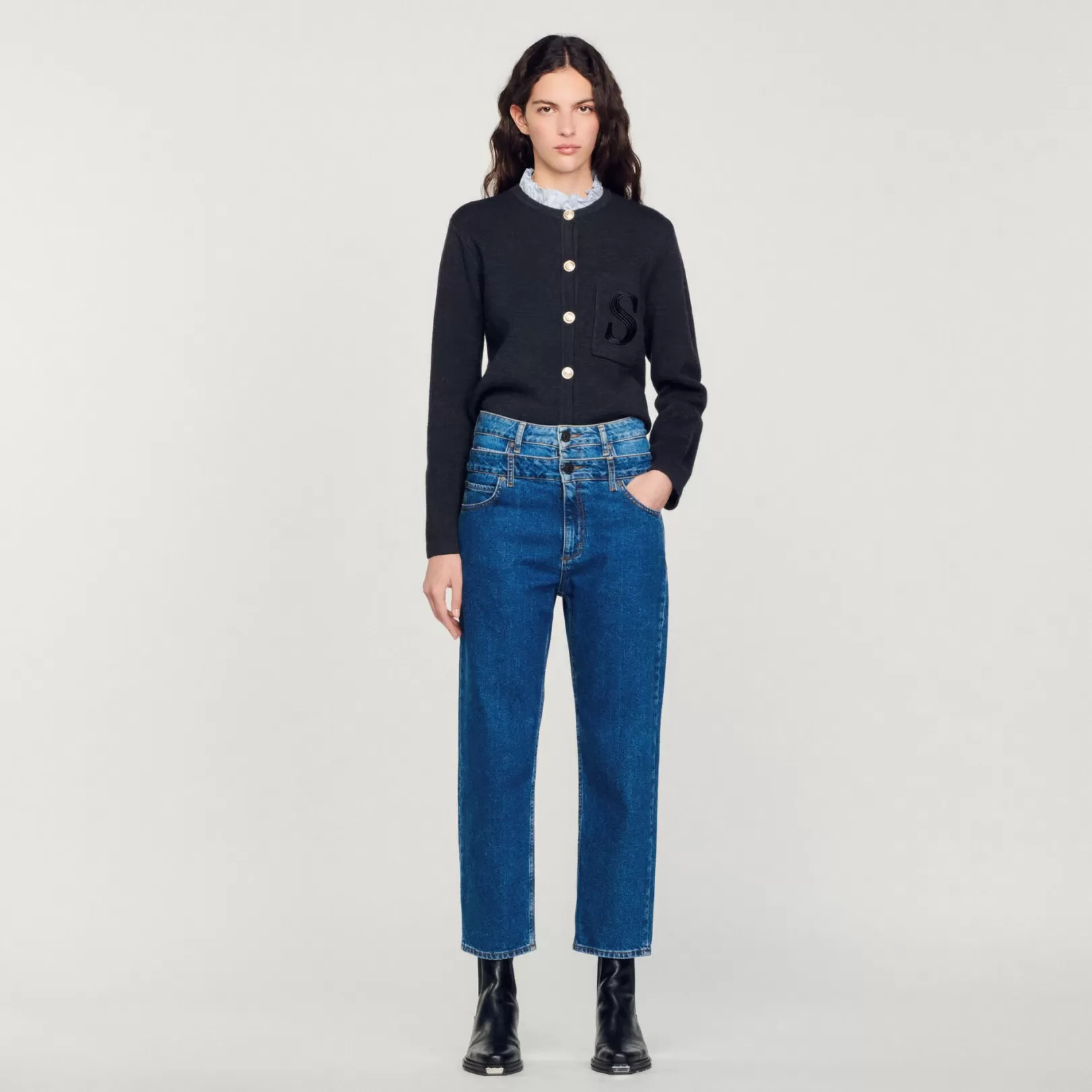 Jeans*Sandro Jeans Trompe l'œil mom jeans