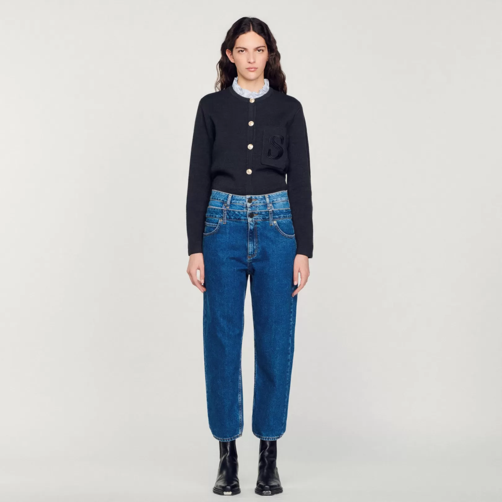 Jeans*Sandro Jeans Trompe l'œil mom jeans