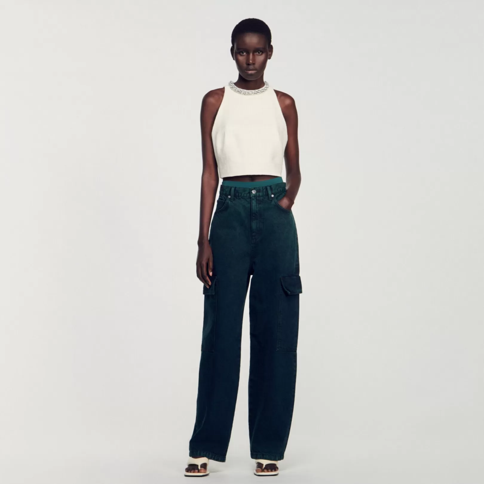 Matching Sets | Tops & Shirts*Sandro Matching Sets | Tops & Shirts Tweed cropped top