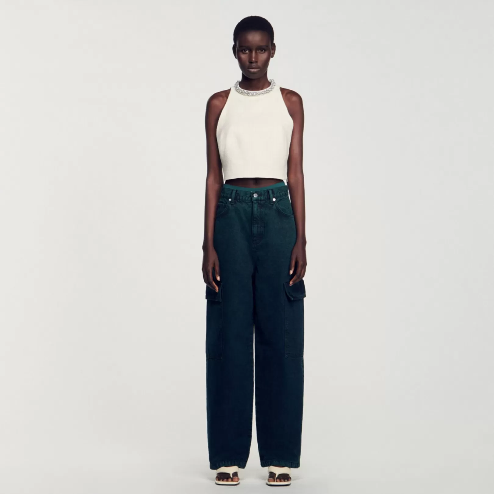 Matching Sets | Tops & Shirts*Sandro Matching Sets | Tops & Shirts Tweed cropped top