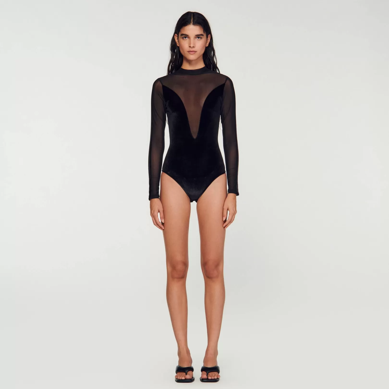 Tops & Shirts | T-shirts*Sandro Tops & Shirts | T-shirts Velvet bodysuit