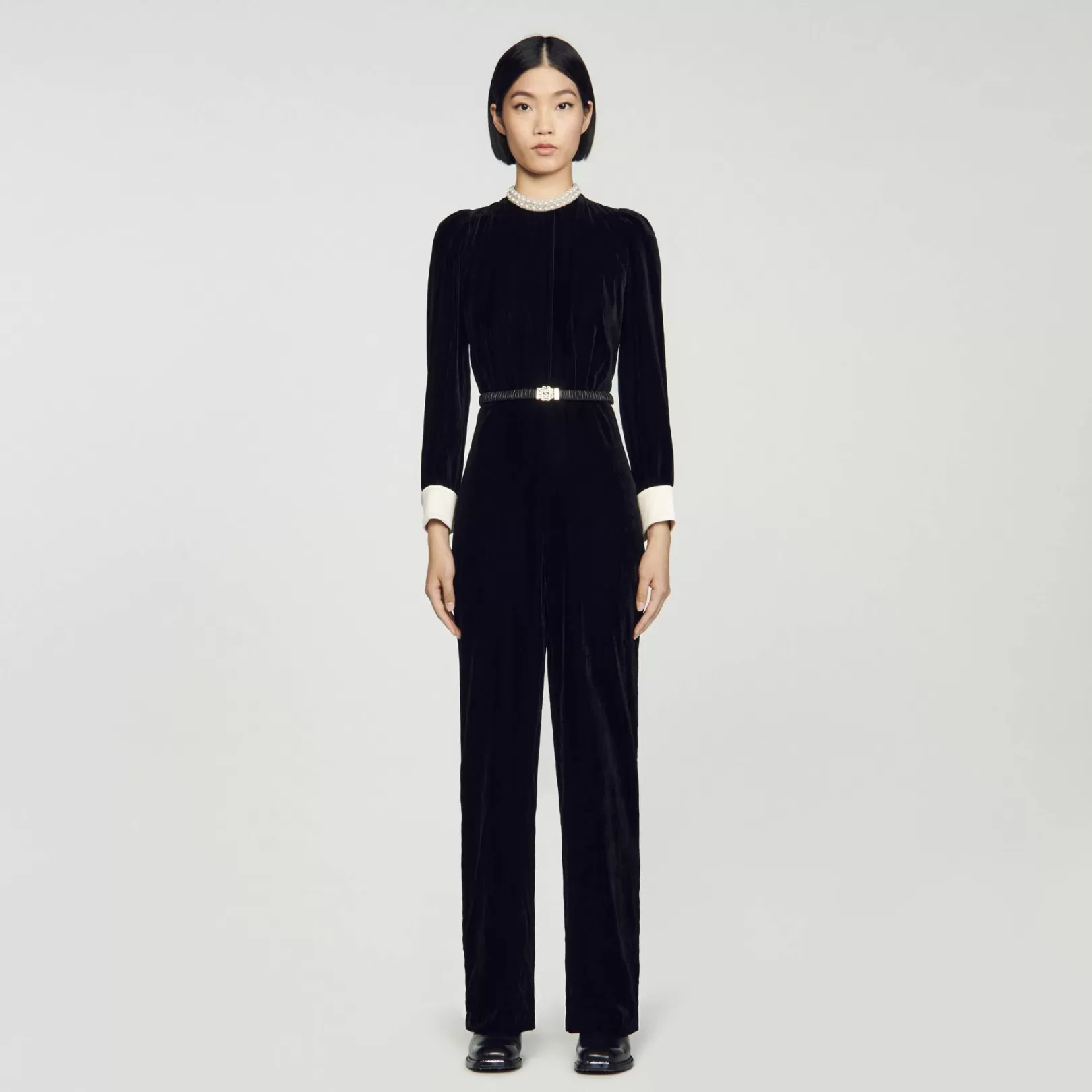 Jumpsuits*Sandro Jumpsuits Velvet jumpsuit