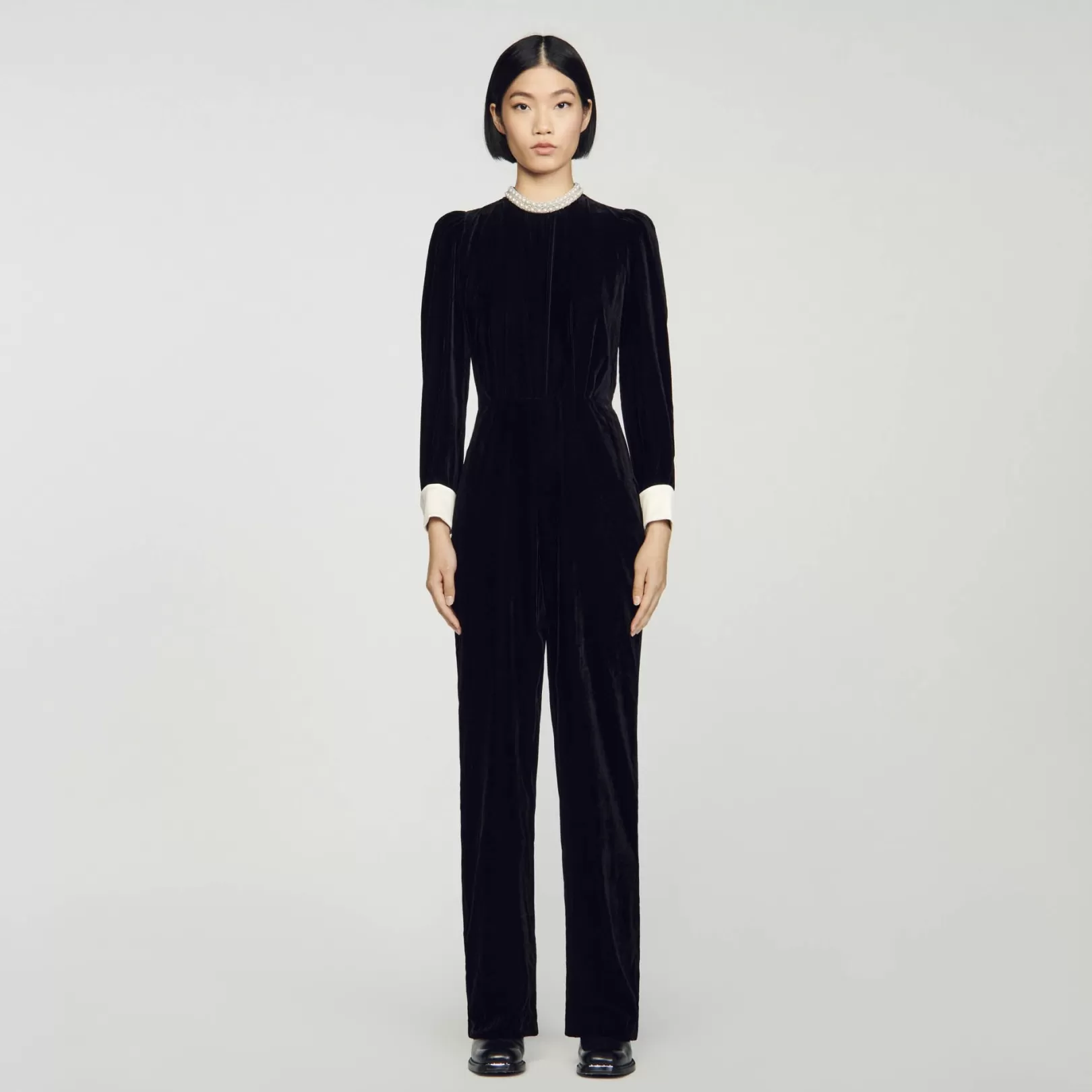 Jumpsuits*Sandro Jumpsuits Velvet jumpsuit