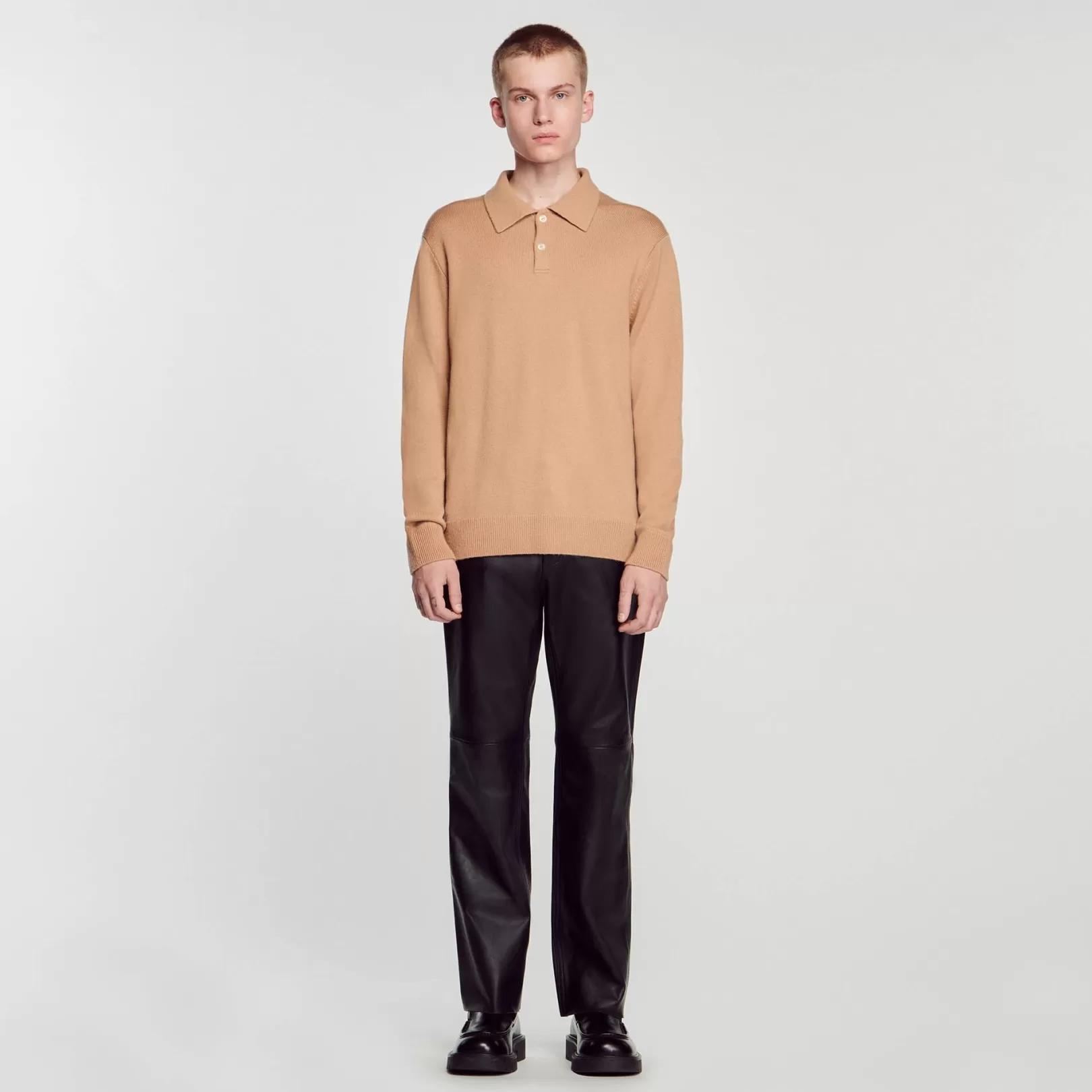 Sweaters & Cardigans*Sandro Sweaters & Cardigans Wool and cashmere polo shirt