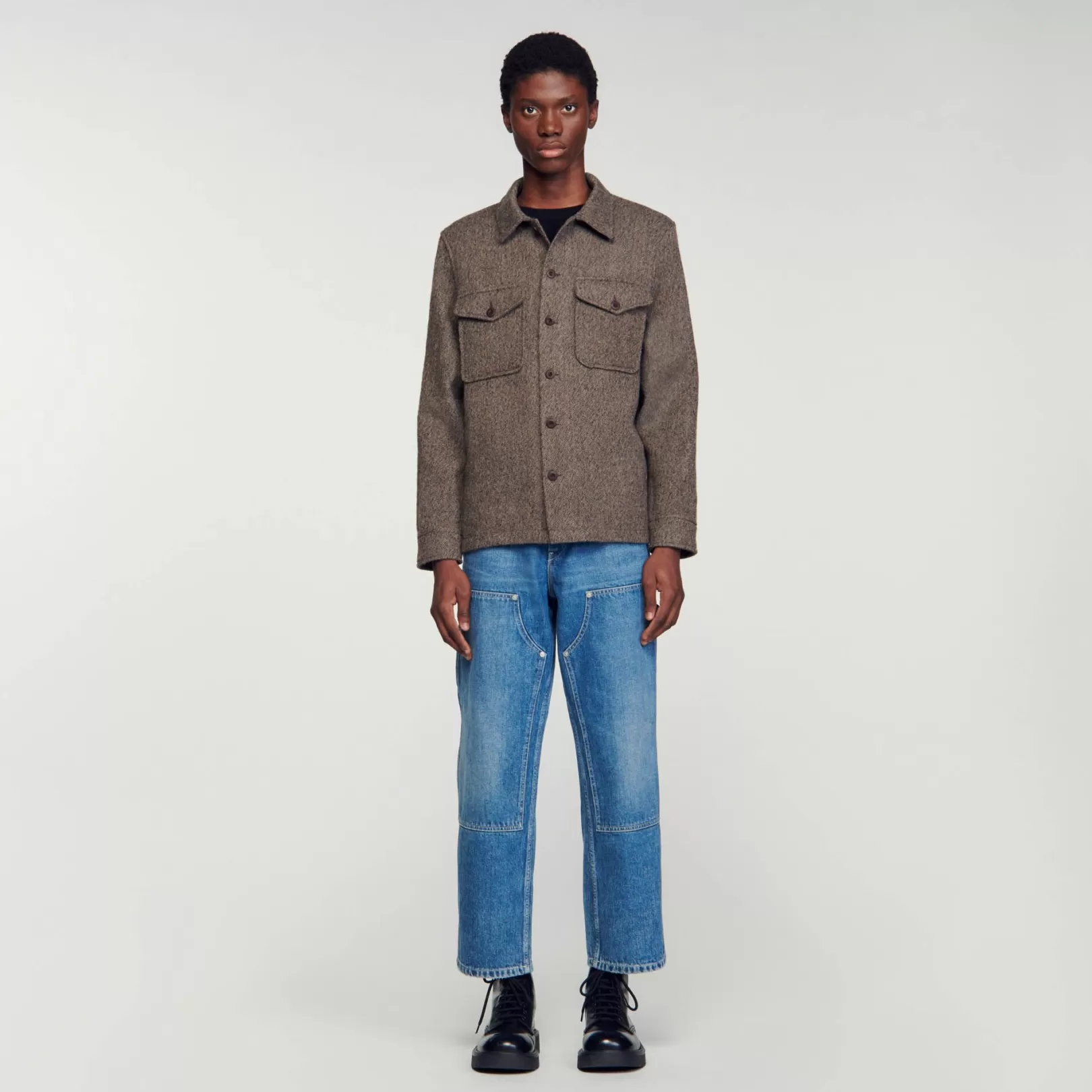 Shirts*Sandro Shirts Wool overshirt