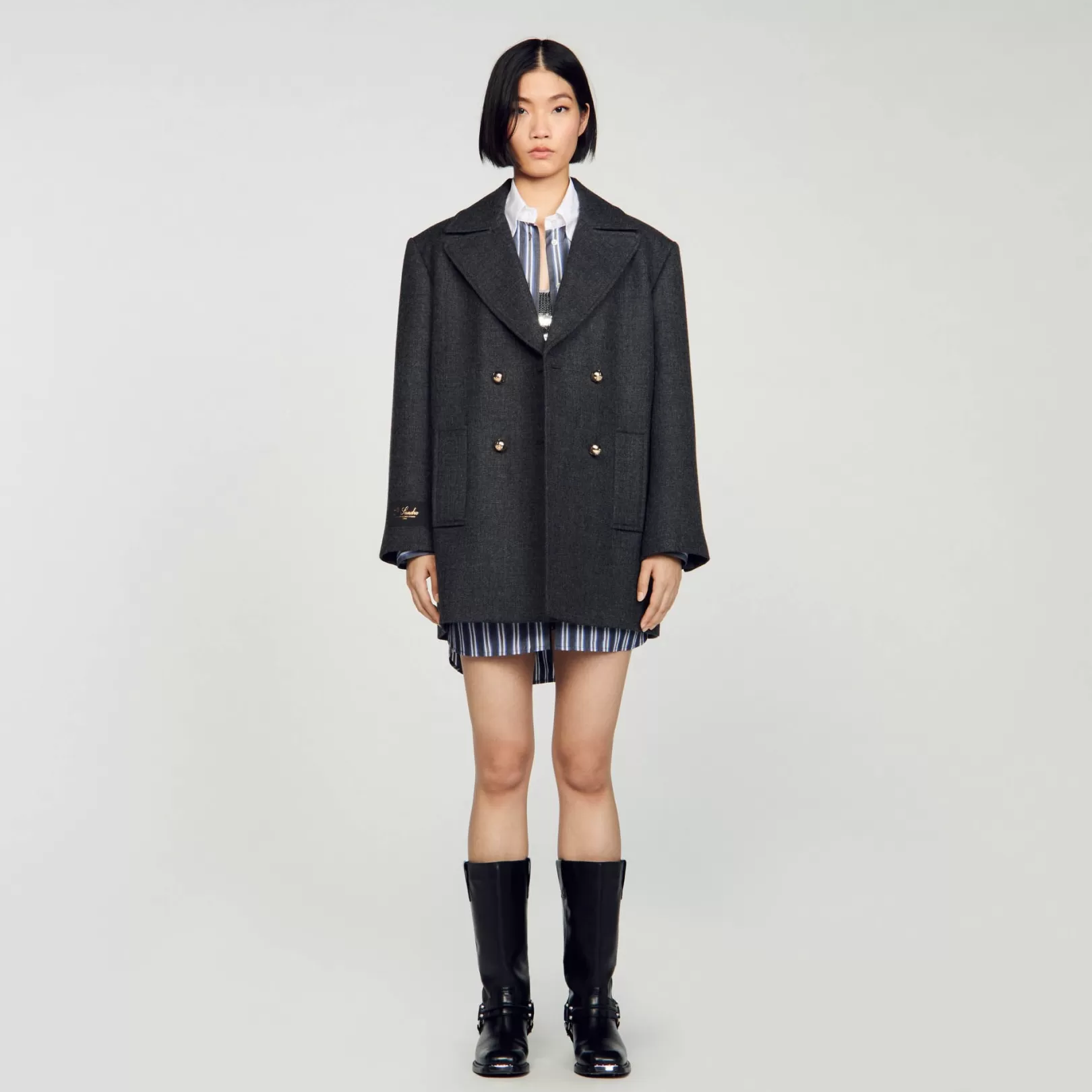 Coats*Sandro Coats Wool pea jacket