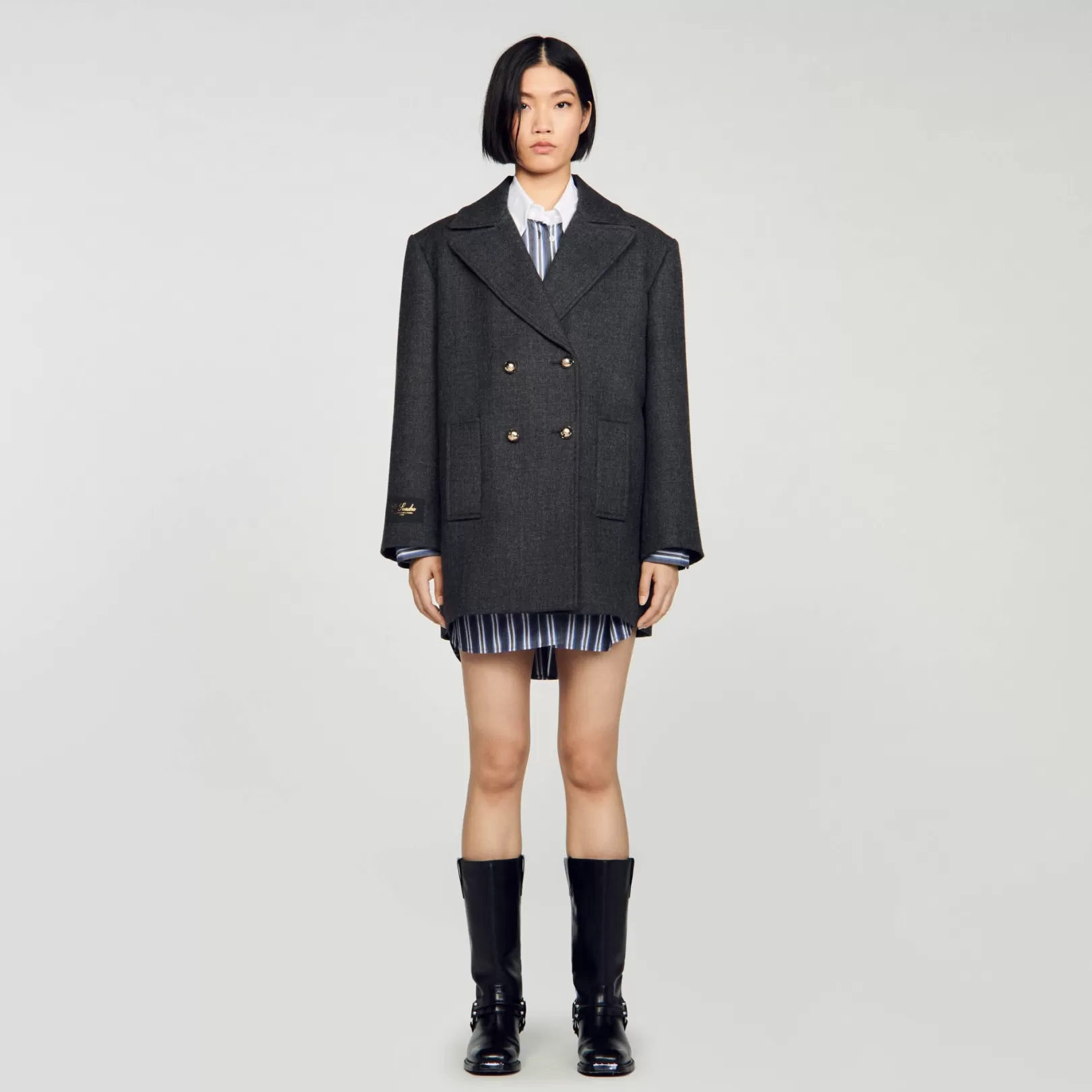 Coats*Sandro Coats Wool pea jacket