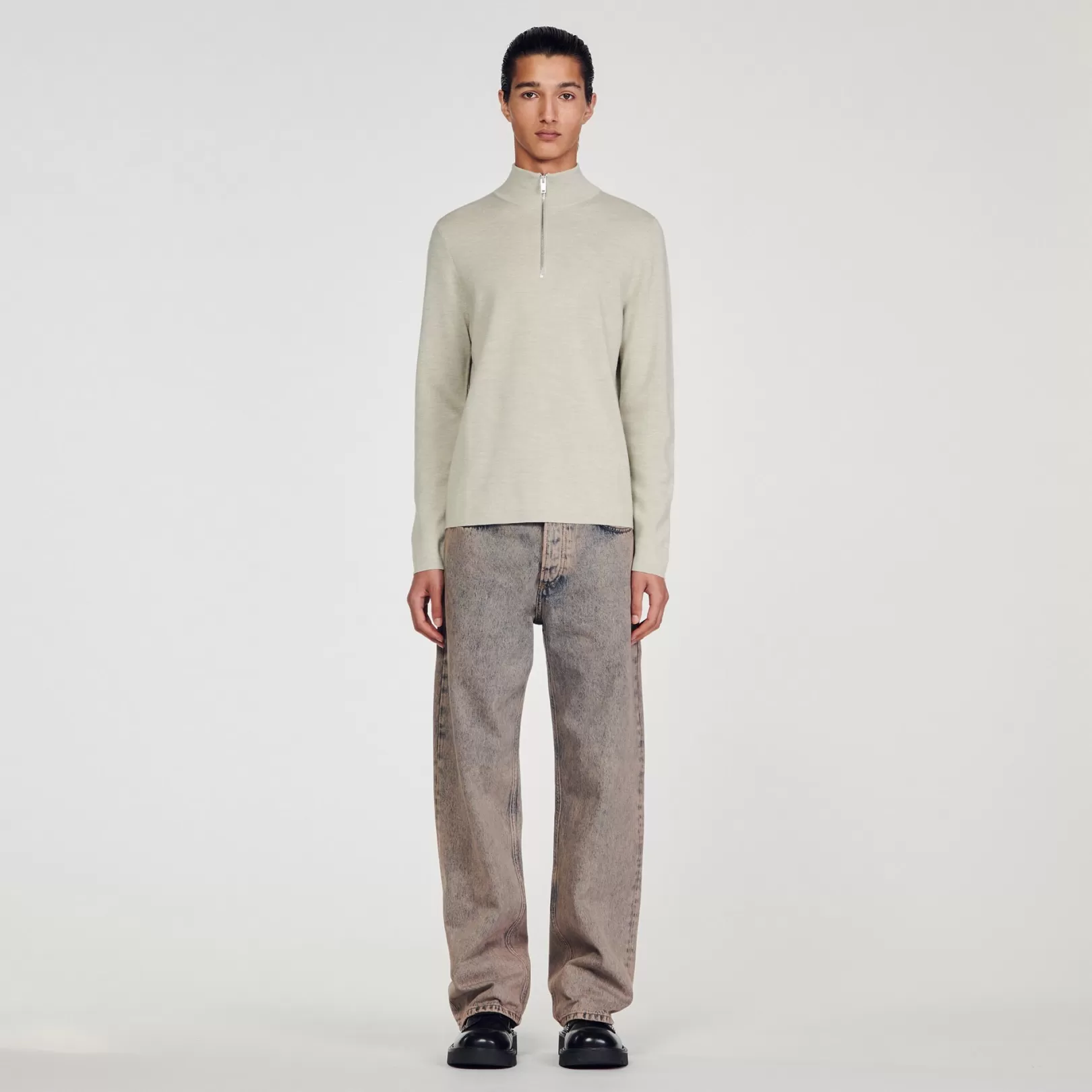 Sweaters & Cardigans*Sandro Sweaters & Cardigans Wool sweater with zipped collar