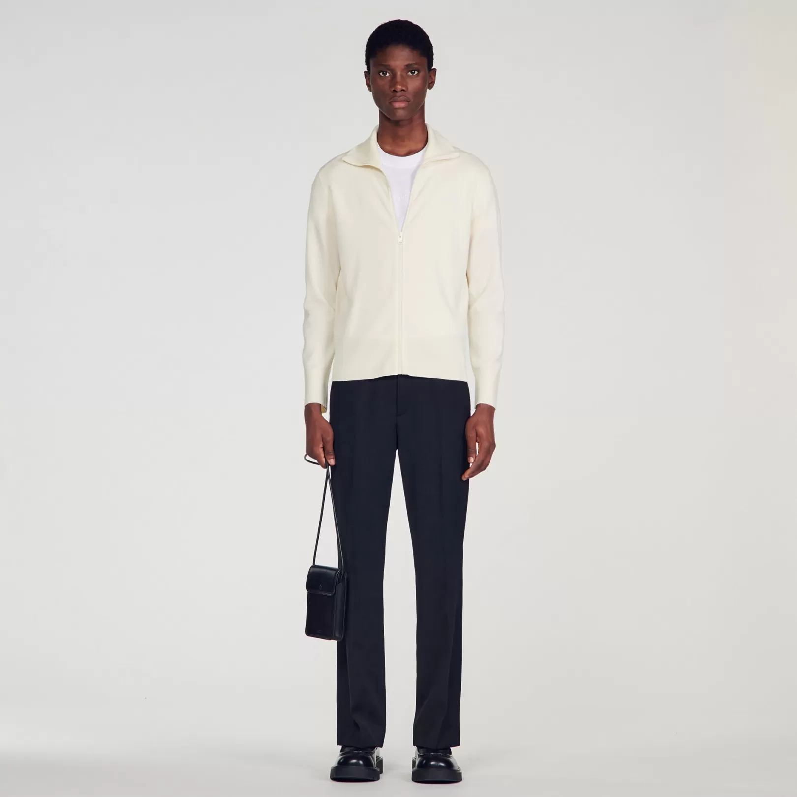 Sweaters & Cardigans*Sandro Sweaters & Cardigans Zip-up wool cardigan