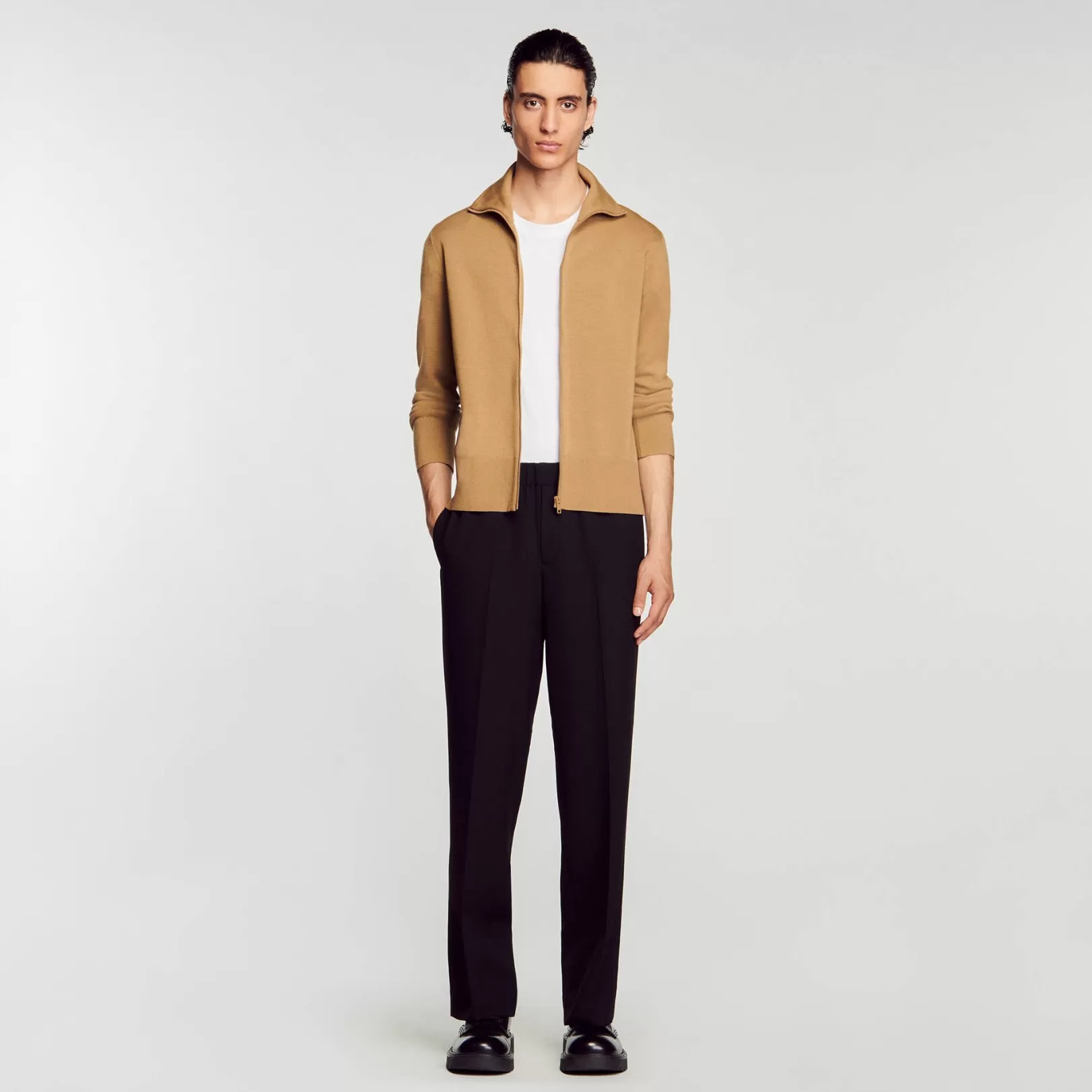 Sweaters & Cardigans*Sandro Sweaters & Cardigans Zip-up wool cardigan